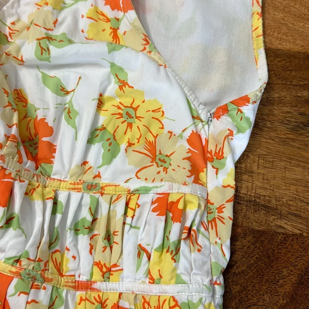 Faithfull The Brand Korita mini dress in palermo floral print retro vacation - Picture 11 of 13